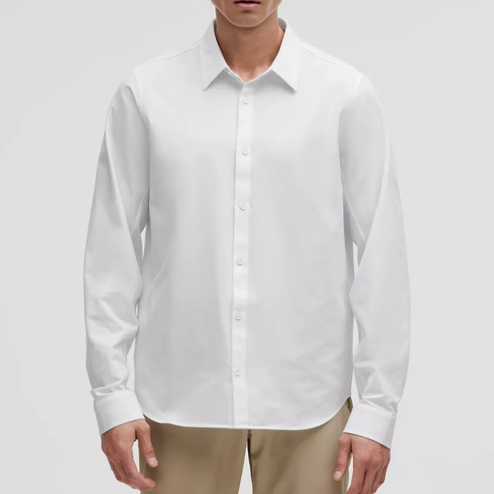 BNWT Lululemon New Venture Long-Sleeve Shirt Classic-Fit, White, XS